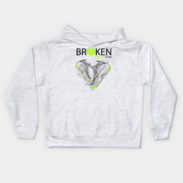 Favorite Laces Broken Hearts Club Kids Hoodie by DnaEliteDesigns